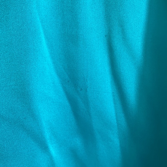 Marina Rinaldi turquoise silk top - Picture 2 of 6